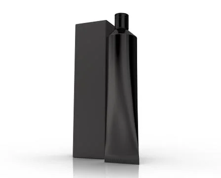 Blank toothpaste mockup Stock Illustration