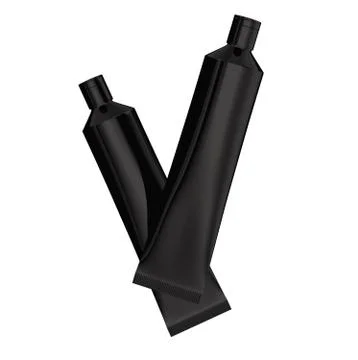 Blank toothpaste mockup Stock Illustration