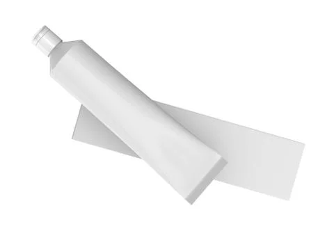 Blank toothpaste mockup Stock Illustration