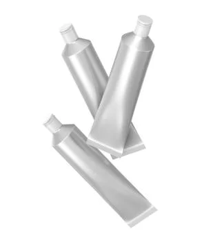 Blank toothpaste mockup Stock Illustration