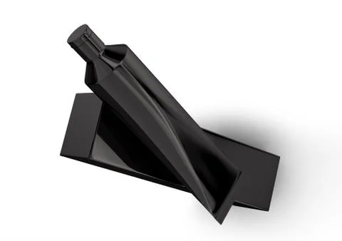 Blank toothpaste mockup Stock Illustration