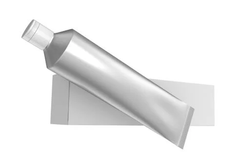 Blank toothpaste mockup Stock Illustration