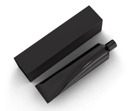 Blank toothpaste mockup Stock Illustration