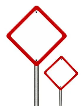Blank   traffic sign Stock-Illustration