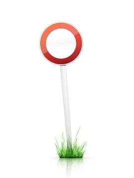 Blank Traffic Sign Stock Illustration