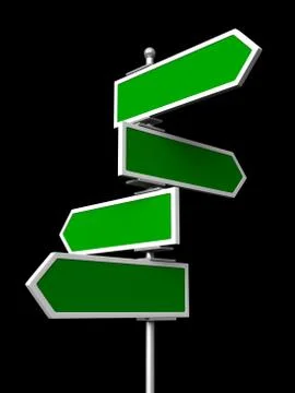 Blank traffic signs Stock Illustration