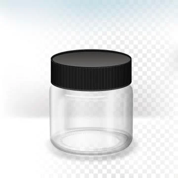 Blank translucent canister Stock Illustration