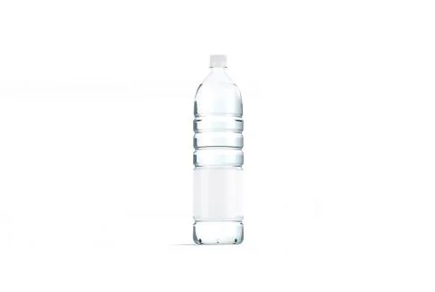 Blank transparent plastic bottle mock up, isolated Illustrazione stock