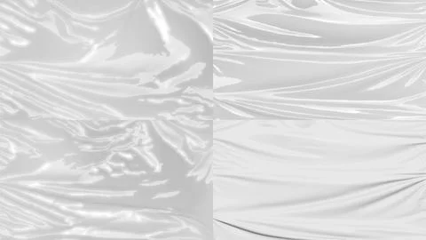 Blank transparent plastic foil wrap overlay mockup 库存插图