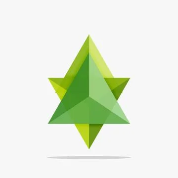 Blank triangle layout business template Stock Illustration