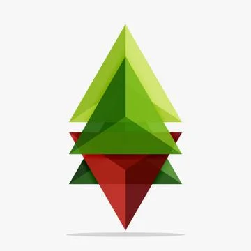 Blank triangle layout business template Stock Illustration