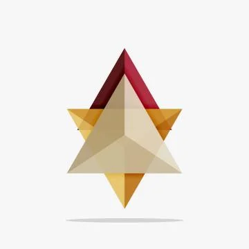 Blank triangle layout business template Stock Illustration