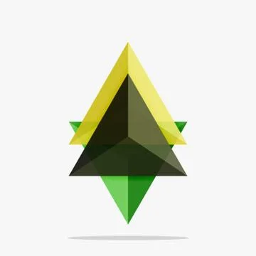 Blank triangle layout business template Stock Illustration