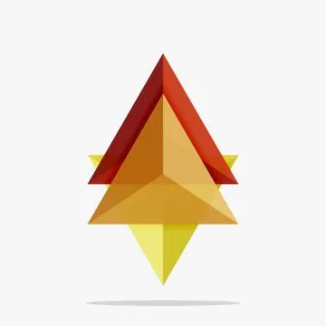 Blank triangle layout business template Stock Illustration