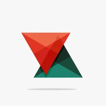 Blank triangle layout business template Stock Illustration