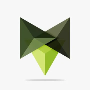 Blank triangle layout business template Stock Illustration