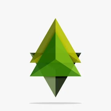 Blank triangle layout business template Stock Illustration