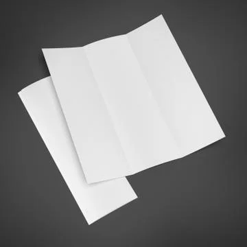 Blank Trifold Brochure Stock Illustration