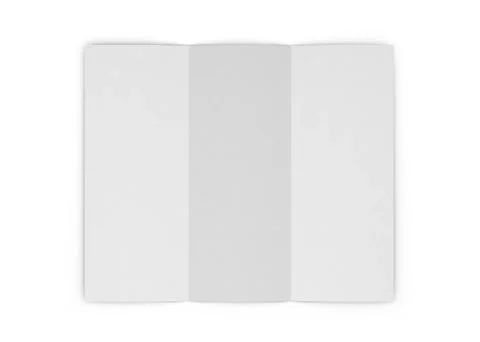 Blank trifold Stock Illustration