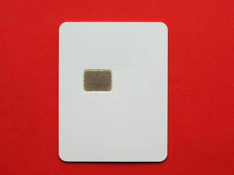 Blank triple sim Stock Photos