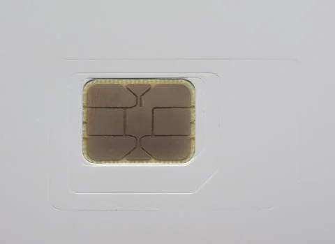 Blank triple sim Stock Photos