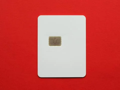 Blank triple sim Stock Photos