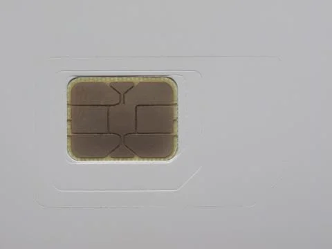Blank triple sim Stock Photos