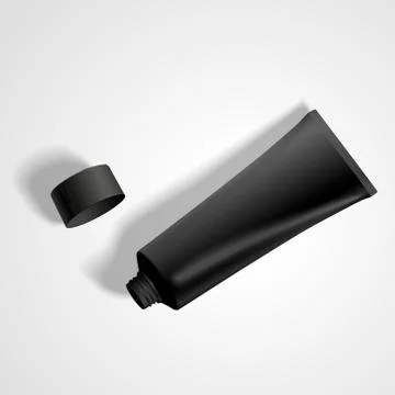 Blank tube with cap Stock Illustration