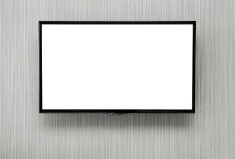 Blank TV with clipping path Stock Photos