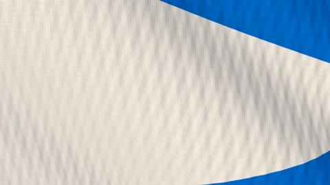 Blank two tone diagonal flag waving white background loop 스톡 동영상 342919674