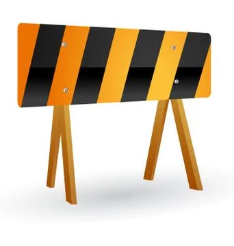 Blank Under construction sign Stock Illustration
