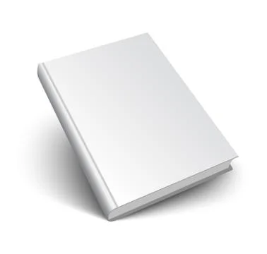 Blank vector book on white Stock-Illustration