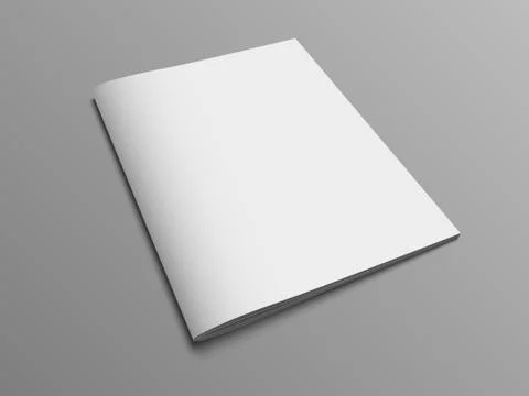 Blank vector catalog or brochure cover mock up. Stock-Illustration
