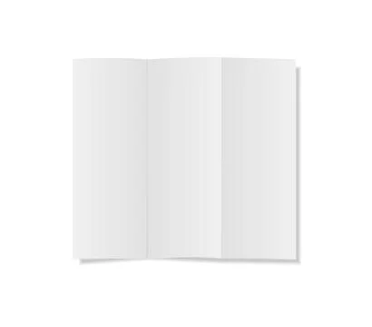 Blank Vector mock up featuring clean white pages, realistic 3D rendering with Stock Illustration