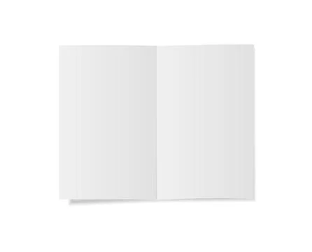 Blank Vector mock up featuring clean white pages, realistic 3D rendering with 스톡 일러스트