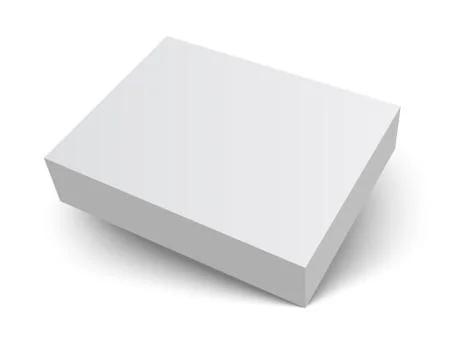 Blank vector packaging box with shadow 스톡 일러스트
