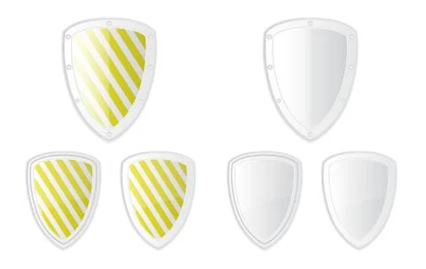 Blank vector safe secure shield Stock Illustration
