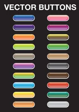 Blank Vector web buttons Design elements Stock Illustration