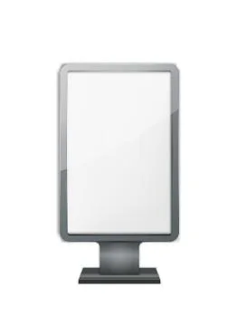 Blank vertical billboard Stock Illustration