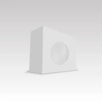 Blank vertical paper box packaging for sandwich, food, gift or other products Stock Illustration