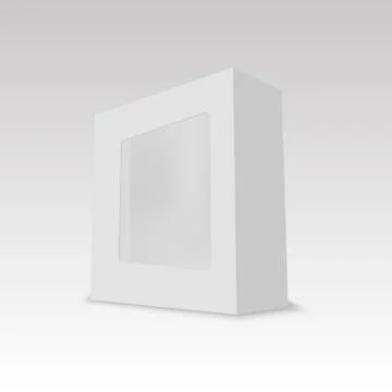 Blank vertical paper box packaging for sandwich, food, gift or other products Stock Illustration