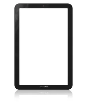 Blank vertical tablet PC template Stock-Illustration