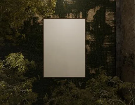 A blank, vertically-oriented canvas with a thin Stock Illustration