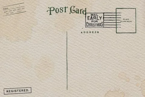 Blank vintage postcard with space for insert text Stock Photos