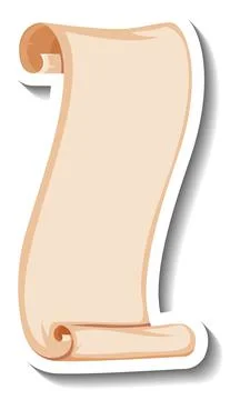 Blank vintage scroll paper Stock Illustration