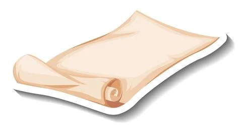 Blank vintage scroll paper Stock Illustration