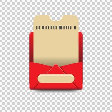 Blank voucher and coupon template promotion concept Stock Illustration