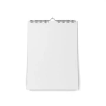 Blank wall calendar Illustrazione stock