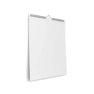 Blank wall calendar Stock Illustration