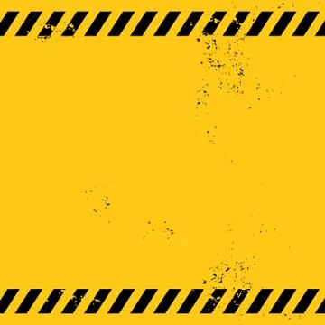 Blank warning banner Stock Illustration